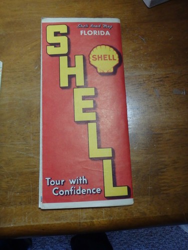 Shell Benzin Florida Road Map 1938 BX U #5 - Bild 1 von 2