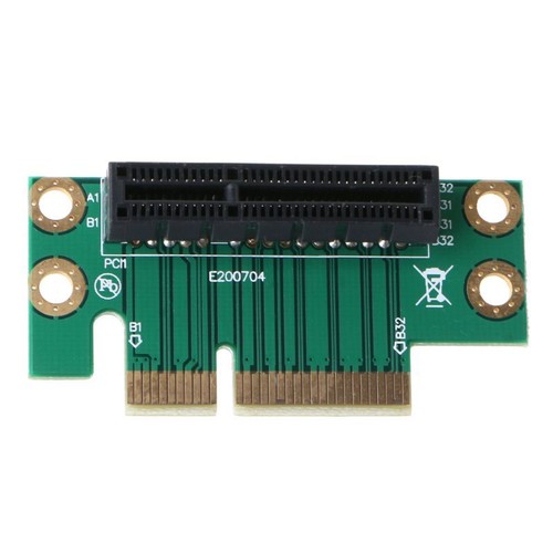 4X Riser Card 90 Degree Right Angle Riser Adapter Card Converter for 2U Computer - Afbeelding 2 van 8