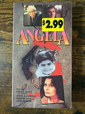 NEW VHS: Angela: Sophia Loren, Steve Railsback, John Huston | eBay