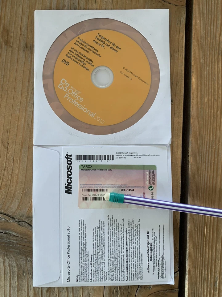 Office Professional 2010 OEM , DVD Deutsch, Vollversion mit MwSt-Rechnung - Bild 2 von 3