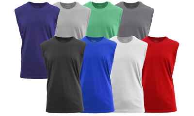 Men's Performance Muscle Sleeveless Tank Tee ( Size S-5XL ) NEW Free Shipping