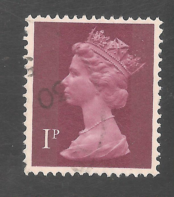 Great Britain #MH23A VF USED - 1980 1p Queen Elizabeth II