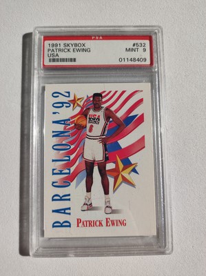 Patrick Ewing 1991 PSA 9 Skybox Team USA #532 NBA Barcelona 1992 Olympic Games