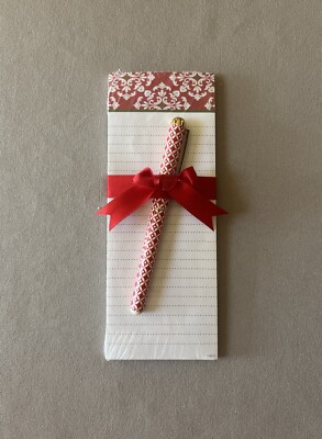 Decorative Memo Pad & Pen Set By Hallmark, (Includes 50 Sheets), New In Package!
