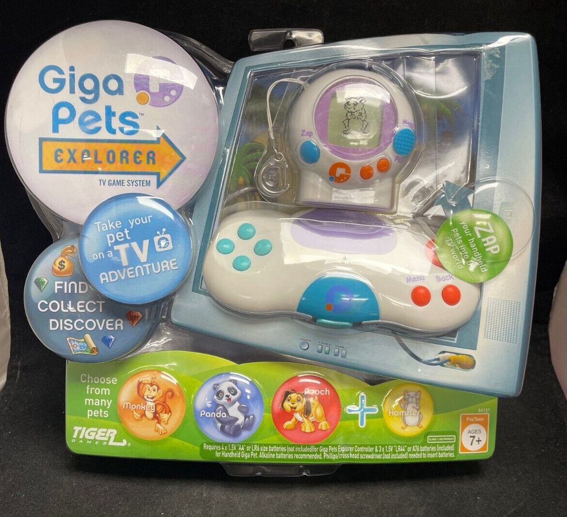 Hasbro Giga Pets Explorer TV Game System Plug &amp; Play by Tiger Games BRAND NEW