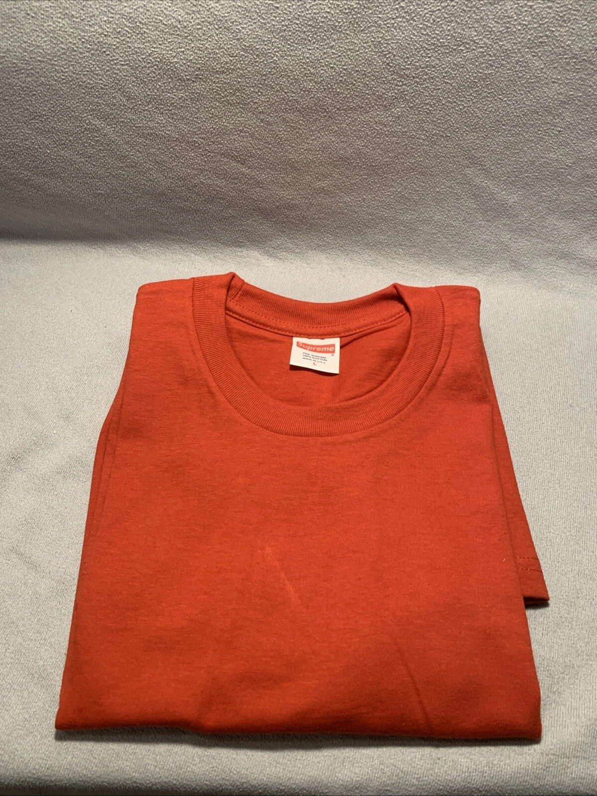 Tee shirt blanc orange brûlé suprême