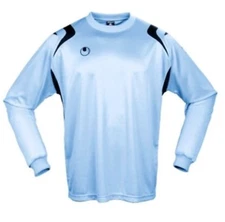 UHLSPORT CLUB PROFESSIONAL SOCCER GOALKEEPER portero TOP JERSEY SHIRT Blue XL