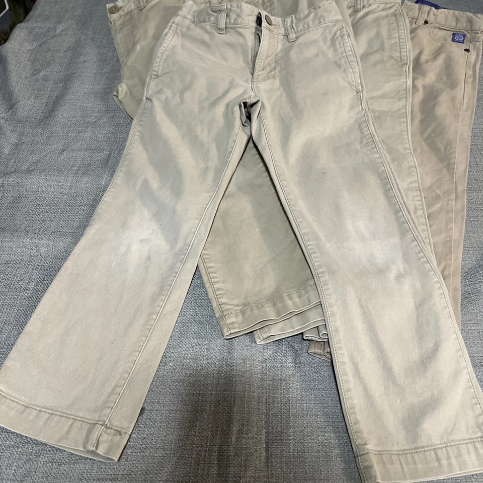 Gap Ciao Marco Niñas Uniforme Escolar Pantalones Talla 6-7 Caqui Lote de 6 Foto 2 de 4