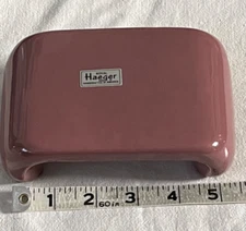 Vtg 1984 Royal Haeger Gloss Mauve 5.5” Ceramic Pedestal Stand Riser 3290 w Label