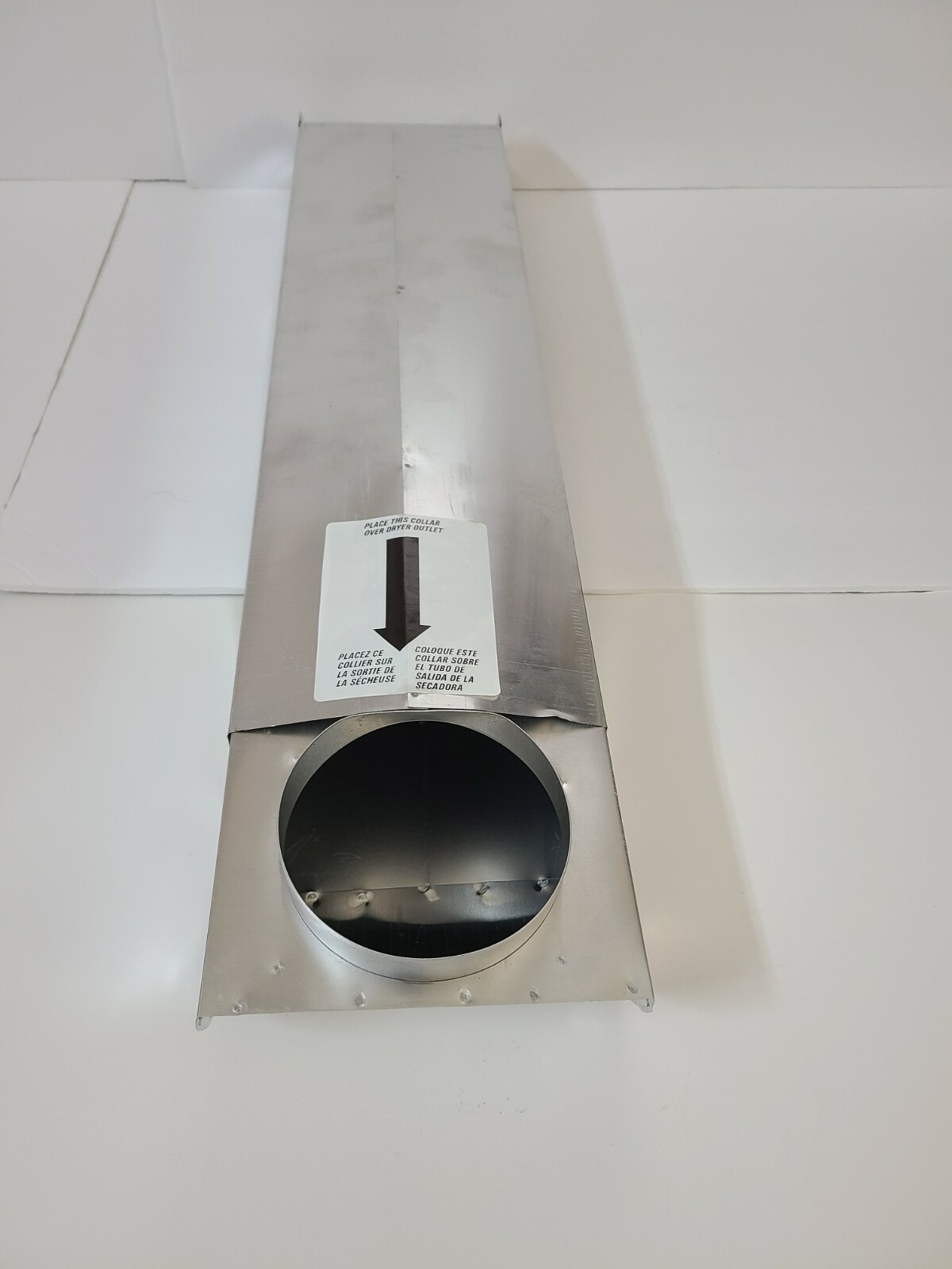 UD48 4" Dryer Vent Space Saver Aluminum Venting Duct 90 Inlet / 90