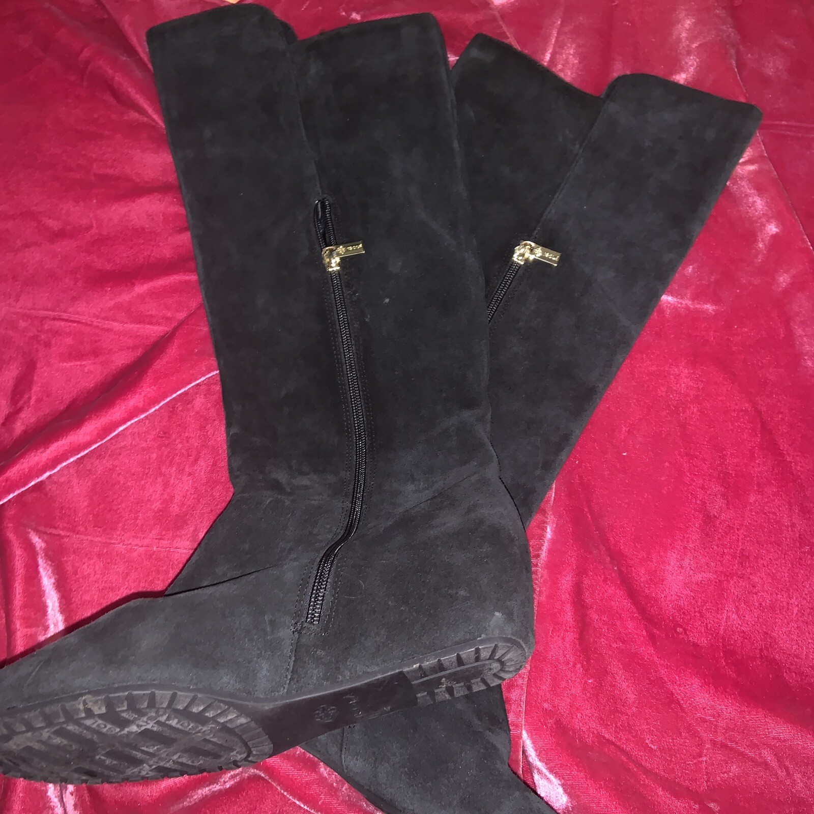 covered wedge heel boots