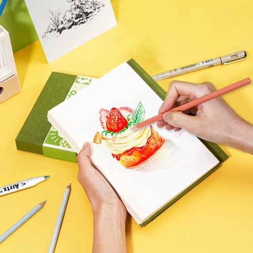 Multifunctional Acid-Free Drawing Paper 60 Sheets Hardbound Sketch Pad