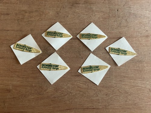 Remington Extended Range Ammo Patch Decal Sticky Back NOS Vtg Lot Of 6 On Card