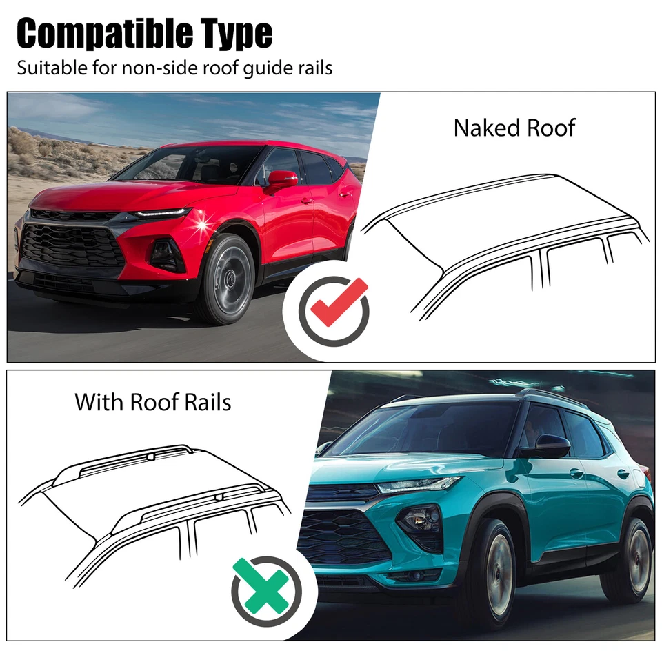 Barras transversales portaequipajes de techo kayak 2 piezas para Toyota Prius C 2012-2018 43,3" Foto 4 de 4