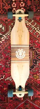 Vintage JAKKS PACIFIC ELEMENT Wood Grain 37″ Drop-through LONGBOARD ~ Skateboard