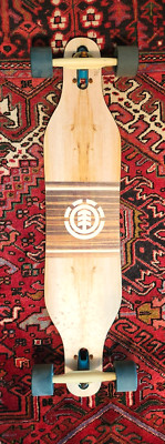 Vintage JAKKS PACIFIC ELEMENT Wood Grain 37  Drop-through LONGBOARD ~ Skateboard