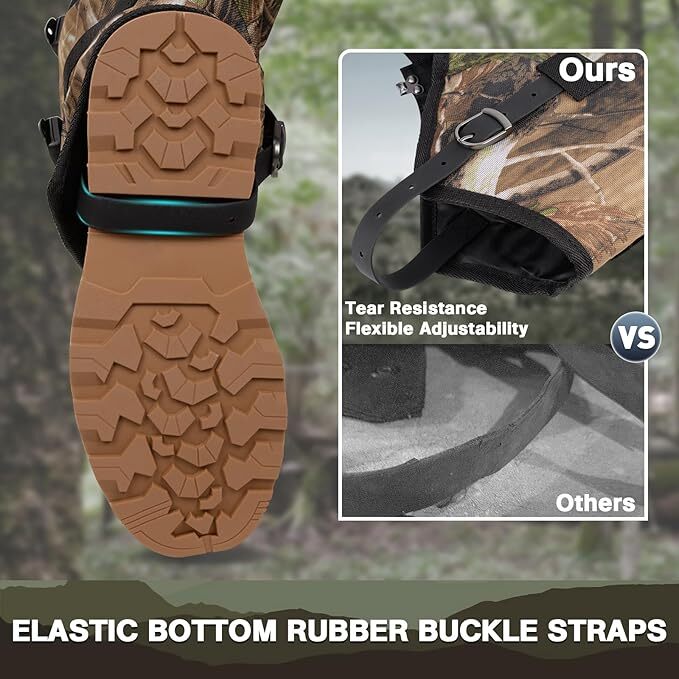 Camo Snake Leg Proof Gaiters, Adjustable Boot Gaiters Waterproof Snake ...