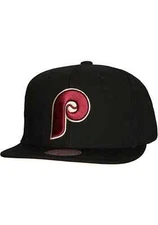 MENS MITCHELL & NESS MLB TEAM CLASSIC SNAPBACK COOP PHILLIES - BLACK