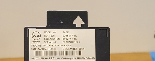 Dell Wyse Tx0D 3020 Thin Client MARVEL 1.2Ghz CPU 2GB Ram 4GB SSD RJ45 8JD4W - Picture 5 of 8