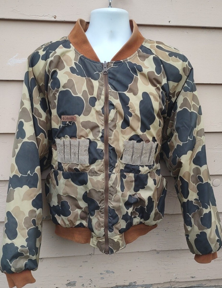Vintage Columbia Gore-Tex Duck Hunting Parka Camouflage Jacket