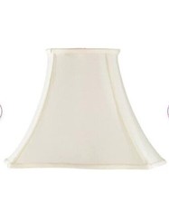 Way fair Silk/Shantung Bell Lamp Shade ( Uno ) in Cream