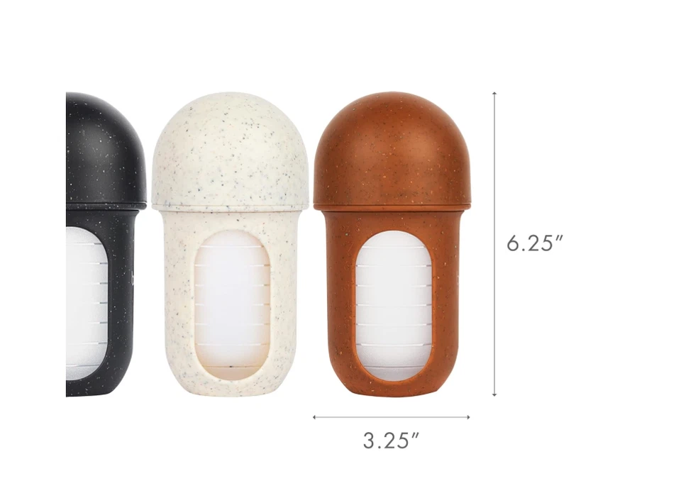 Boon Nursh, Frasco Bolsa de Silicone, Médio, 3 Meses +, 3 Frascos, 8 oz Cada - Imagem 3 de 4