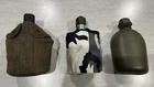 Military Canteen Lot WW2 US Army Military Gear 1945 1942 Aluminum Snow Camo 1990