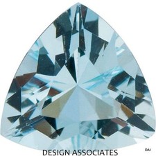 AQUAMARINE 10 MM TRILLION CUT OUTSTANDING BLUE COLOR EARTH MINED AND TREATED