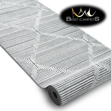 Modern Hall Runner 'SIERRA' Diamonds strips flat woven 60-120cm extra long RUGS