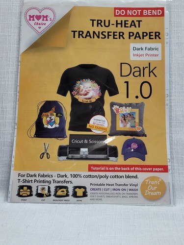 Tru Heat Transfer Paper For Dark Fabric Inkjet Printer Iron On 36 Sheets New Ebay Tru Heat Transfer Paper For Dark Fabric Inkjet Printer Iron On 36 Sheets New Ebay