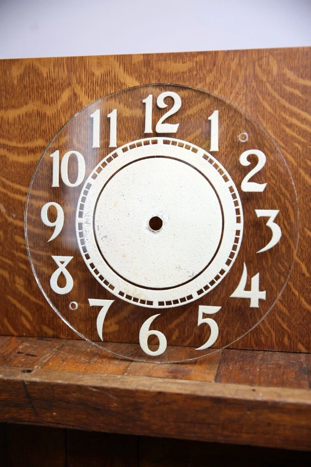 Reloj Neón Vintage Años 30 Cara Cristal Pintura Original Piezas Antiguas Foto 2 de 4