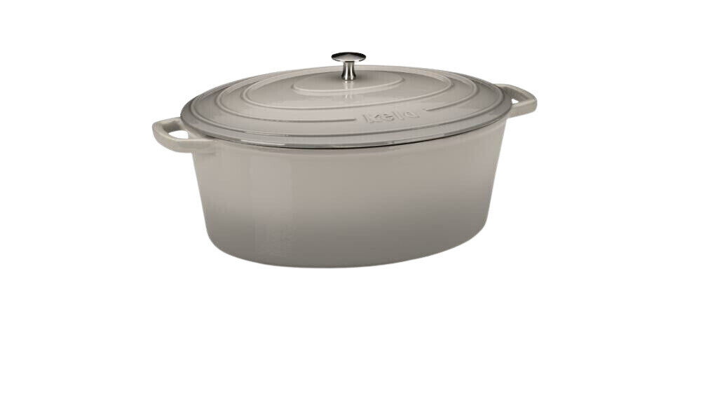 Cocotte En Fonte Kela Calido - 9,3L - Émail, Induction - Ovale 36x29cm