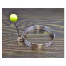 2x Spiegeleiform Edelstahl Spiegeleierform Braten rund Eierform Eier Pfanne NEU