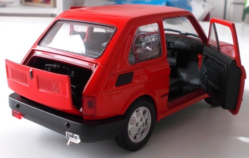 FIAT 126 WELLY 1/24 METALLO NO POLITOYS, CORGI, DINKY