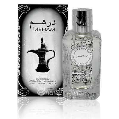 Mens Arabian Perfumes Dirham Silver 100ml Spray Genuine Ard Al Zaafaran UAE