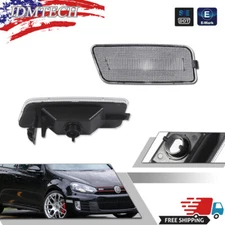 Clear Lens Housings Set For 2010-2014 VW MK6 Golf GTI Front Side Marker Light