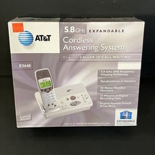 AT T Cordless Phone with Answering System 1 Handset Lighted Keypad Speakerphone