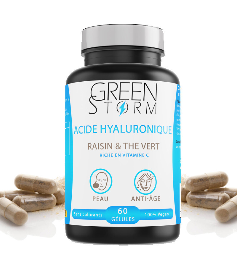 Acide hyaluronique naturel et thé vert sérum anti-âge repulpant