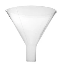 Eisco Labs Powder Funnel, 3.1" Diameter, Parallel Stem - Polypropylene Plastic