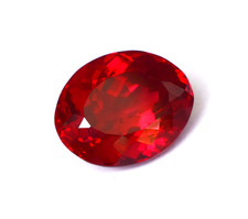 8-10 CT Myanmar's Beautiful Certified Oval Dark Red Ruby Loose Gemstone