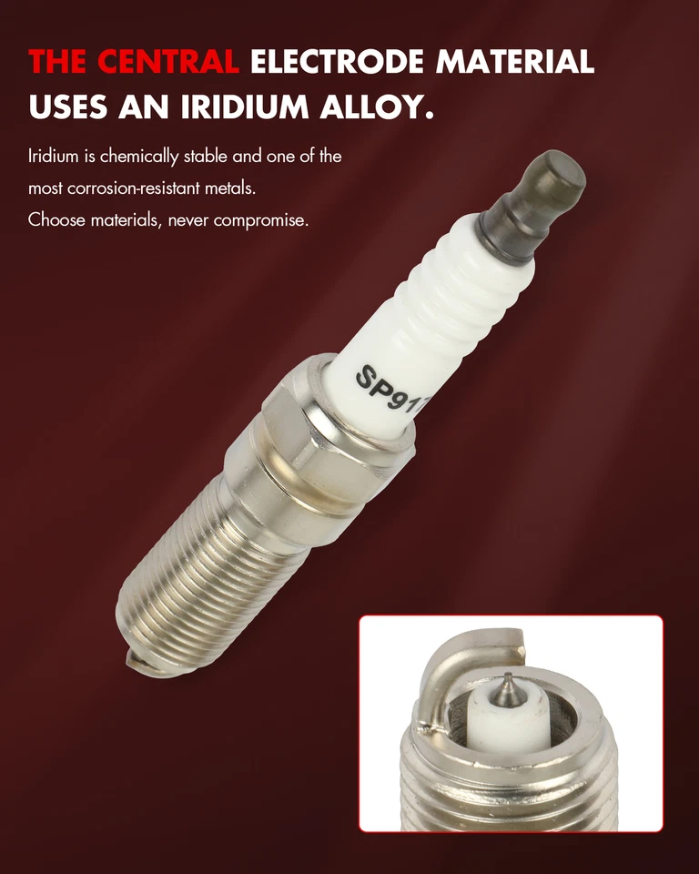 Juego de 4 bujías de iridio para Land Rover Discovery Sport 2015-2017 2,0 L L L4 Foto 4 de 4