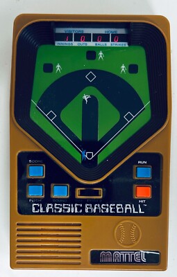 Classic Mattel Baseball Electronic Handheld Game 2001 Version Tested/Works READ