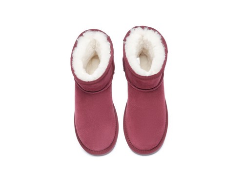 AUSTRALIAN SHEPHERD® UGG Sheepskin Wool Mini Classic Suede Boots Special Color - Picture 64 of 65