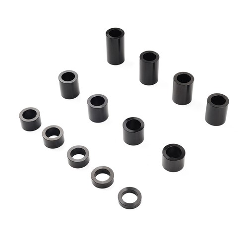 Wheel Axle Spacers ID 1" OD 1 1/2" For Harley Touring Road Glide Softail BLK - Picture 4 of 11