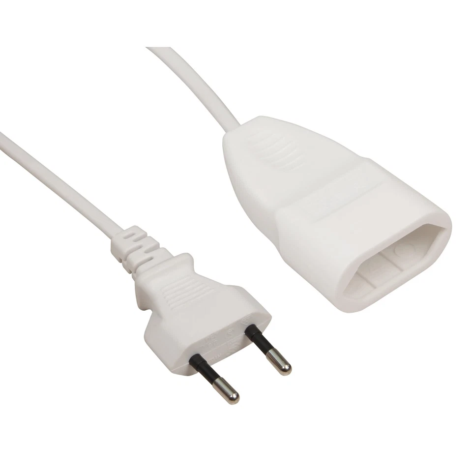 MC Power  Netzkabel Verlängerungskabel 2 Meter | Verlängerung Eurostecker  Eu... - Bild 1 von 1