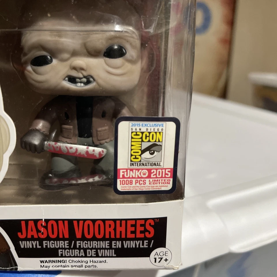 Películas Funko Pop Desenmascaradas Jason Voorhees 202 Comic Con 2015 SDCC 1008 Exclusivo Foto 3 de 4
