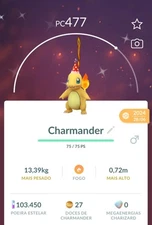 Pokémon Go Shiny Charmander Red Party Hat - Mini PTC 80K Stardust