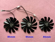 Set of 3 Fan Cooler Fan For XFX RX5600XT THICC III Ultra FDC10U12S9-C 85mm 95mm