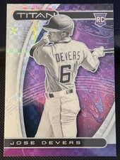 2021 Panini Baseball Chronicles Jose Devers Titan #8 RC Miami Marlins