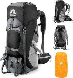 70l hiking backpack ebay outdoorstoree Breathable mesh padded with durable open 70L Hiking Backpack Large Camping